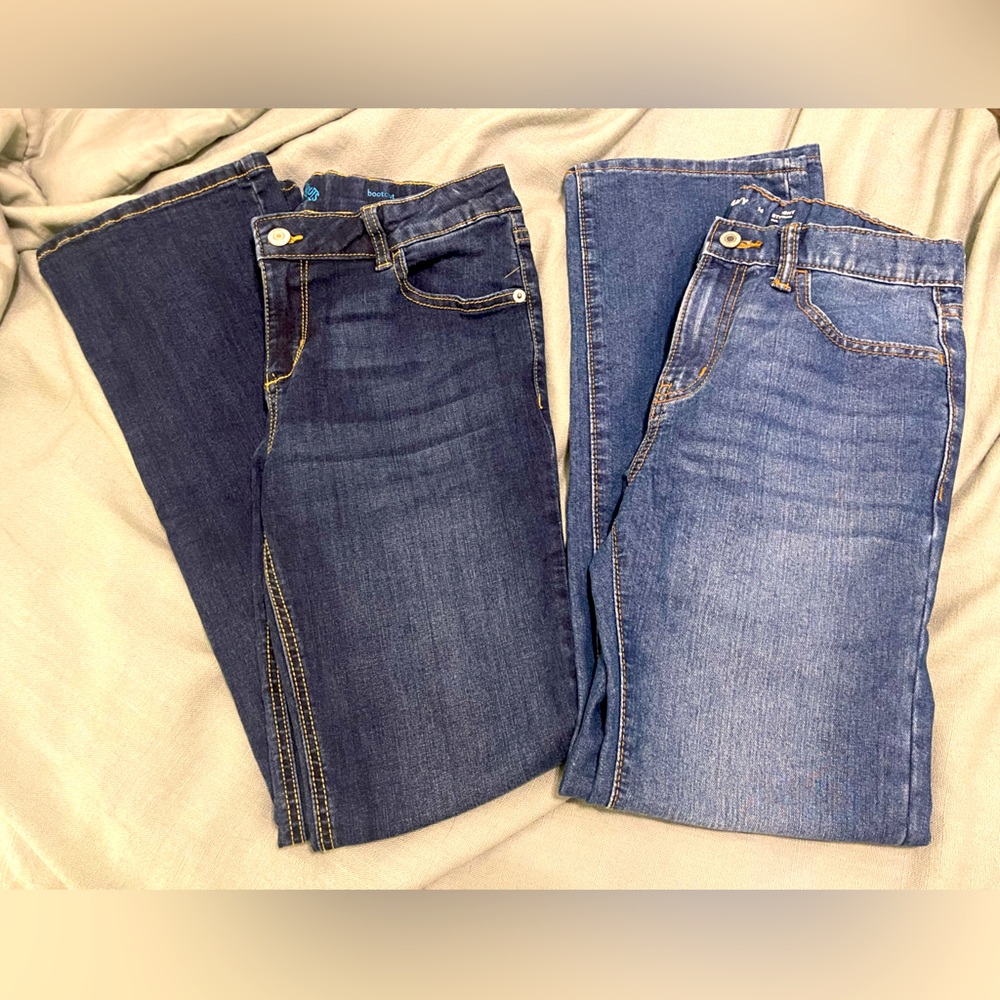 Bootcut Jeans with Adjustable Waistband